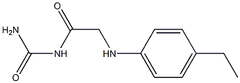 {2-[(4-ethylphenyl)amino]acetyl}urea Struktur