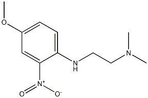 {2-[(4-methoxy-2-nitrophenyl)amino]ethyl}dimethylamine Struktur