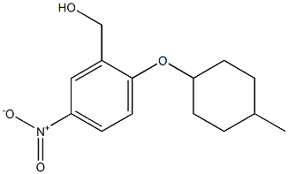 {2-[(4-methylcyclohexyl)oxy]-5-nitrophenyl}methanol Struktur