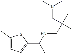 {2-[(dimethylamino)methyl]-2-methylpropyl}[1-(5-methylthiophen-2-yl)ethyl]amine Struktur