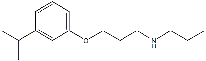 {3-[3-(propan-2-yl)phenoxy]propyl}(propyl)amine Struktur