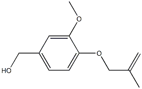 {3-methoxy-4-[(2-methylprop-2-en-1-yl)oxy]phenyl}methanol Struktur