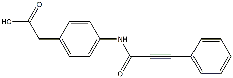 {4-[(3-phenylprop-2-ynoyl)amino]phenyl}acetic acid Struktur