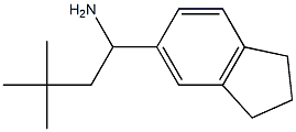 1-(2,3-dihydro-1H-inden-5-yl)-3,3-dimethylbutan-1-amine Struktur