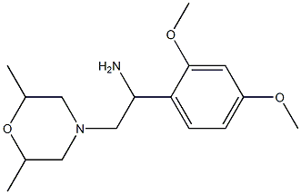 1-(2,4-dimethoxyphenyl)-2-(2,6-dimethylmorpholin-4-yl)ethanamine Struktur