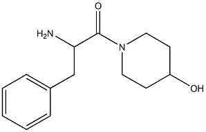 1-(2-amino-3-phenylpropanoyl)piperidin-4-ol Struktur