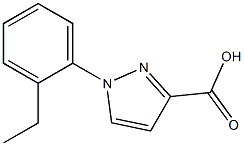 1-(2-ethylphenyl)-1H-pyrazole-3-carboxylic acid Struktur