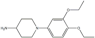 1-(3,4-diethoxyphenyl)piperidin-4-amine Struktur