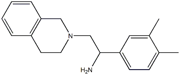 1-(3,4-dimethylphenyl)-2-(1,2,3,4-tetrahydroisoquinolin-2-yl)ethan-1-amine Struktur