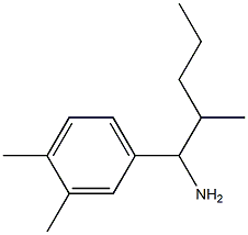 1-(3,4-dimethylphenyl)-2-methylpentan-1-amine Struktur