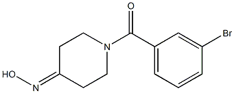 1-(3-bromobenzoyl)piperidin-4-one oxime Struktur