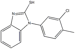 1-(3-chloro-4-methylphenyl)-1H-1,3-benzodiazole-2-thiol Struktur