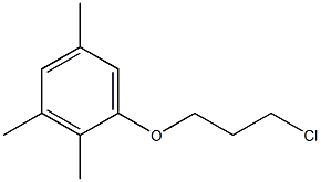 1-(3-chloropropoxy)-2,3,5-trimethylbenzene Struktur