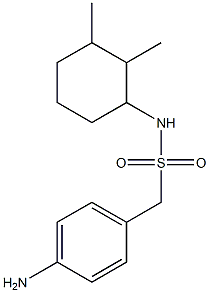 1-(4-aminophenyl)-N-(2,3-dimethylcyclohexyl)methanesulfonamide Struktur