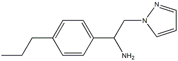 1-(4-propylphenyl)-2-(1H-pyrazol-1-yl)ethanamine Struktur