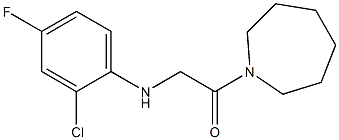 1-(azepan-1-yl)-2-[(2-chloro-4-fluorophenyl)amino]ethan-1-one Struktur