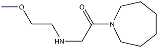 1-(azepan-1-yl)-2-[(2-methoxyethyl)amino]ethan-1-one Struktur