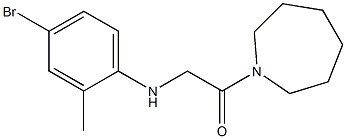 1-(azepan-1-yl)-2-[(4-bromo-2-methylphenyl)amino]ethan-1-one Struktur