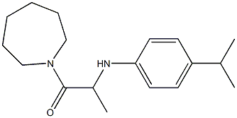 1-(azepan-1-yl)-2-{[4-(propan-2-yl)phenyl]amino}propan-1-one Struktur