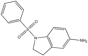 1-(benzenesulfonyl)-2,3-dihydro-1H-indol-5-amine Struktur