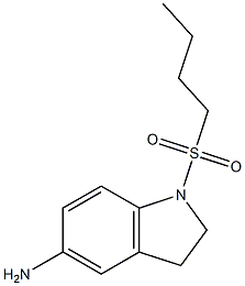 1-(butane-1-sulfonyl)-2,3-dihydro-1H-indol-5-amine Struktur