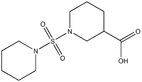 1-(piperidine-1-sulfonyl)piperidine-3-carboxylic acid Struktur