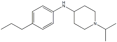 1-(propan-2-yl)-N-(4-propylphenyl)piperidin-4-amine Struktur