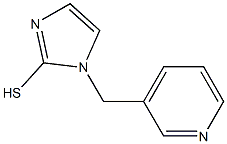 1-(pyridin-3-ylmethyl)-1H-imidazole-2-thiol Struktur