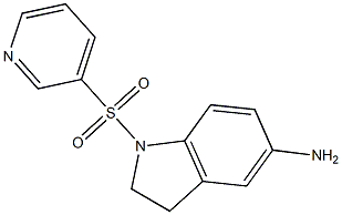 1-(pyridine-3-sulfonyl)-2,3-dihydro-1H-indol-5-amine Struktur