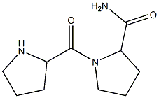 1-(pyrrolidin-2-ylcarbonyl)pyrrolidine-2-carboxamide Struktur