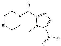 1-[(1-methyl-5-nitro-1H-pyrrol-2-yl)carbonyl]piperazine Struktur