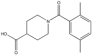 1-[(2,5-dimethylphenyl)carbonyl]piperidine-4-carboxylic acid Struktur