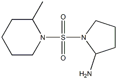 1-[(2-methylpiperidine-1-)sulfonyl]pyrrolidin-2-amine Struktur