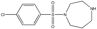 1-[(4-chlorophenyl)sulfonyl]-1,4-diazepane Struktur