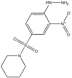 1-[(4-hydrazino-3-nitrophenyl)sulfonyl]piperidine Struktur