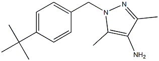 1-[(4-tert-butylphenyl)methyl]-3,5-dimethyl-1H-pyrazol-4-amine Struktur