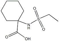 1-[(ethylsulfonyl)amino]cyclohexanecarboxylic acid Struktur