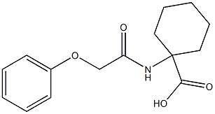 1-[(phenoxyacetyl)amino]cyclohexanecarboxylic acid Struktur