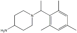 1-[1-(2,4,6-trimethylphenyl)ethyl]piperidin-4-amine Struktur