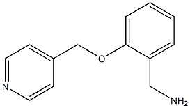 1-[2-(pyridin-4-ylmethoxy)phenyl]methanamine Struktur