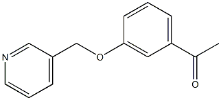 1-[3-(pyridin-3-ylmethoxy)phenyl]ethanone Struktur