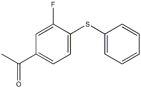 1-[3-fluoro-4-(phenylsulfanyl)phenyl]ethan-1-one Struktur