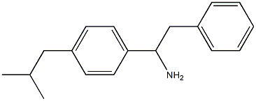 1-[4-(2-methylpropyl)phenyl]-2-phenylethan-1-amine Struktur