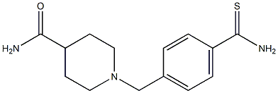 1-[4-(aminocarbonothioyl)benzyl]piperidine-4-carboxamide Struktur