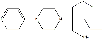 1-[4-(aminomethyl)heptan-4-yl]-4-phenylpiperazine Struktur