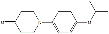 1-[4-(propan-2-yloxy)phenyl]piperidin-4-one Struktur