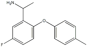 1-[5-fluoro-2-(4-methylphenoxy)phenyl]ethan-1-amine Struktur