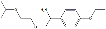 1-{1-amino-2-[2-(propan-2-yloxy)ethoxy]ethyl}-4-ethoxybenzene Struktur