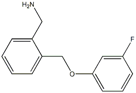 1-{2-[(3-fluorophenoxy)methyl]phenyl}methanamine Struktur