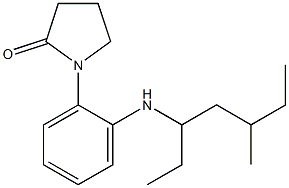 1-{2-[(5-methylheptan-3-yl)amino]phenyl}pyrrolidin-2-one Struktur